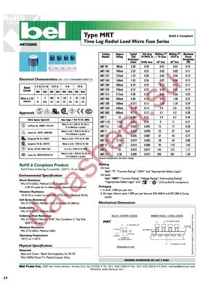 MRT 100AMMO datasheet  